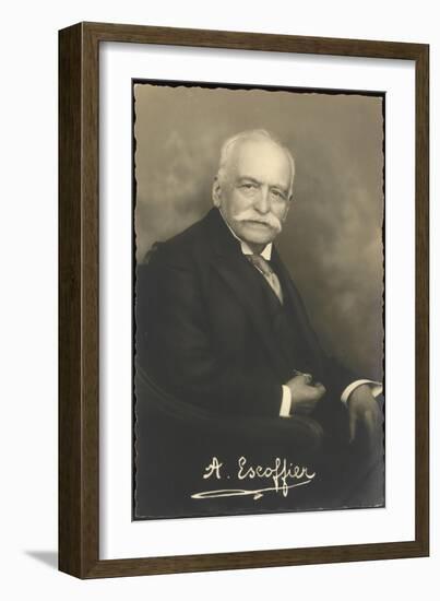 Auguste Escoffier French Chef-null-Framed Photographic Print