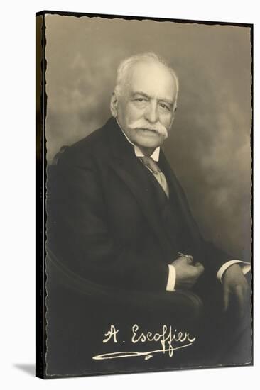 Auguste Escoffier French Chef-null-Stretched Canvas