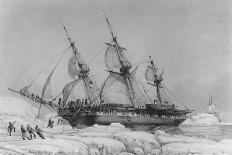 The Astrolabe in Pack-Ice, 9th February, 1838-Auguste Etienne Francois Mayer-Stretched Canvas