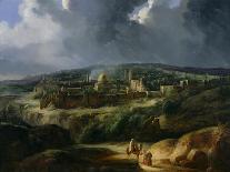 View of Jerusalem from the Valley of Jehoshaphat, 1825-Auguste Forbin-Mounted Giclee Print