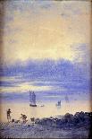 Seascape, Saint-Malo Beach-Auguste Herst-Framed Giclee Print