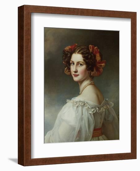 Auguste Hilber, Née Strobl, 1827. from the Beauty-Gallery of King Ludwig I-Joseph Karl Stieler-Framed Giclee Print