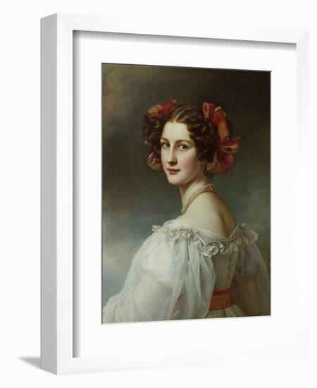 Auguste Hilber, Née Strobl, 1827. from the Beauty-Gallery of King Ludwig I-Joseph Karl Stieler-Framed Giclee Print