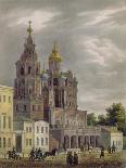 The Church of the Dormition of the Theotokos at the Pokrovka Street in Moscow, 1825-Auguste Jean Baptiste Antoine Cadolle-Giclee Print