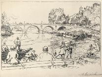 'The Watering Place at the Pont Marie', 1915-Auguste Lepere-Giclee Print