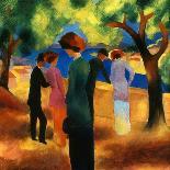 Garden on the Lake of Thun-Auguste Macke-Art Print