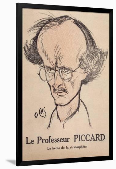 Auguste Piccard, Ochs-null-Framed Art Print