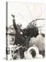 Auguste Piccard Waves as He Climbed into the Spherical Aluminum Capsule-null-Stretched Canvas