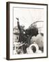 Auguste Piccard Waves as He Climbed into the Spherical Aluminum Capsule-null-Framed Photo