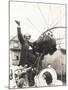 Auguste Piccard Waves as He Climbed into the Spherical Aluminum Capsule-null-Mounted Photo