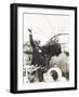 Auguste Piccard Waves as He Climbed into the Spherical Aluminum Capsule-null-Framed Photo