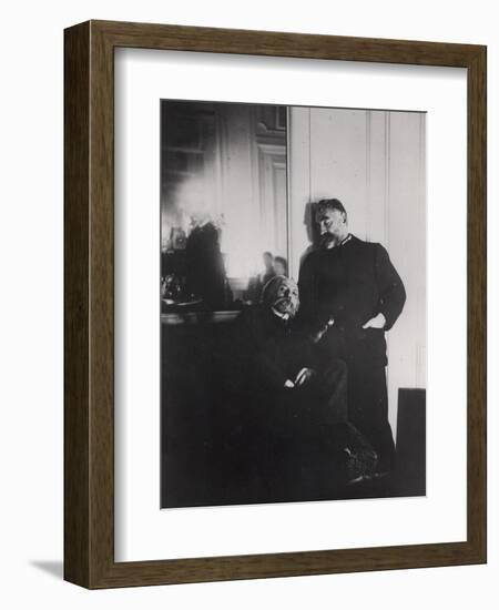 Auguste Renoir and Stephane Mallarme-Edgar Degas-Framed Giclee Print