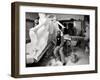 Auguste Rodin (1840-1917) Seated Beside His Work in His Studio-Dornac-Framed Photographic Print