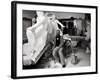 Auguste Rodin (1840-1917) Seated Beside His Work in His Studio-Dornac-Framed Photographic Print