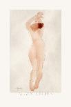 Female nude (pencil and w/c on paper)-Auguste Rodin-Giclee Print