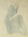 Pencil Drawing by Auguste Rodin, c1860-1906, (1906-7)-Auguste Rodin-Giclee Print