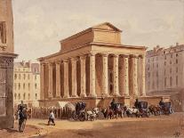 Vue des restes de l'église Saint Martin, place de la collégiale, faubourg Saint Marcel, Paris-Auguste-Sébastien Bénard-Giclee Print