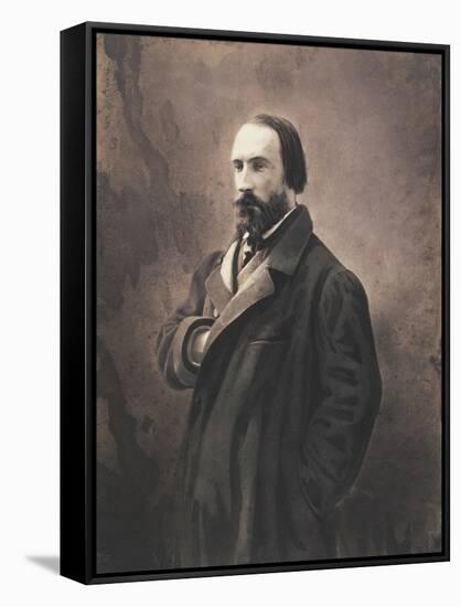 Auguste Vacquerie, C.1865-Nadar-Framed Stretched Canvas