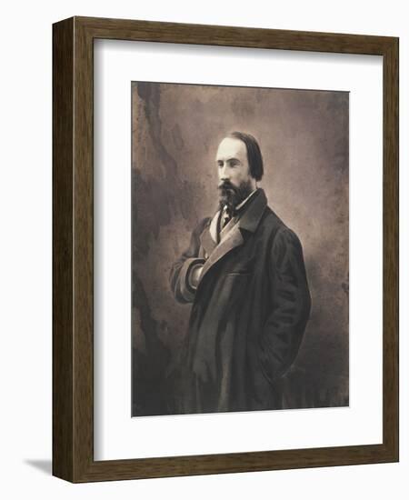 Auguste Vacquerie, C.1865-Nadar-Framed Giclee Print