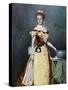 Auguste Viktoria, German Empress, Late 19th Century-Reichard & Lindner-Stretched Canvas