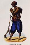 Crow Indians, Engraving from Dresses and Costumes of All People around World-Auguste Wahlen-Framed Giclee Print