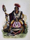 Crow Indians, Engraving from Dresses and Costumes of All People around World-Auguste Wahlen-Giclee Print