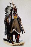 Chief of Fox Indians, Engraving from Dresses and Costumes of All People around World-Auguste Wahlen-Giclee Print