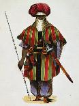 Hottentot Man, Engraving from Dresses and Costumes of All People around World, 1843-Auguste Wahlen-Giclee Print