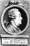 Portrait of Denis Diderot-Augustin De Saint-aubin-Giclee Print
