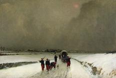 The Stragglers, Snow Effect, 1870-Augustin Pierre Chenu-Giclee Print