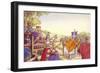 Augustine Facing King Ethelbert and His Queen, Bertha-Pat Nicolle-Framed Giclee Print