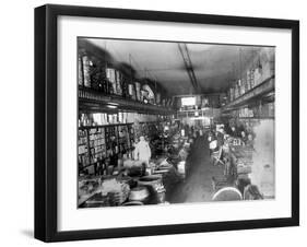 Augustine Kyer Grocery Store Interior, Seattle, 1909-Ashael Curtis-Framed Giclee Print