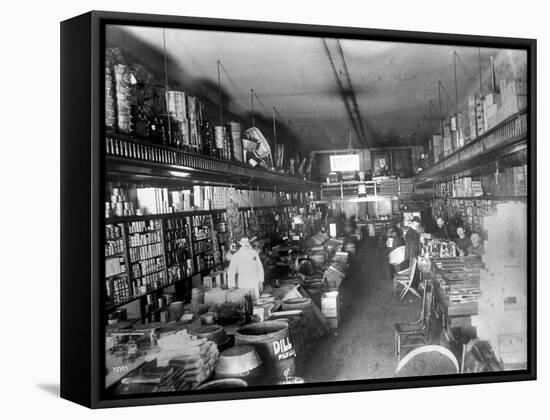 Augustine Kyer Grocery Store Interior, Seattle, 1909-Ashael Curtis-Framed Stretched Canvas