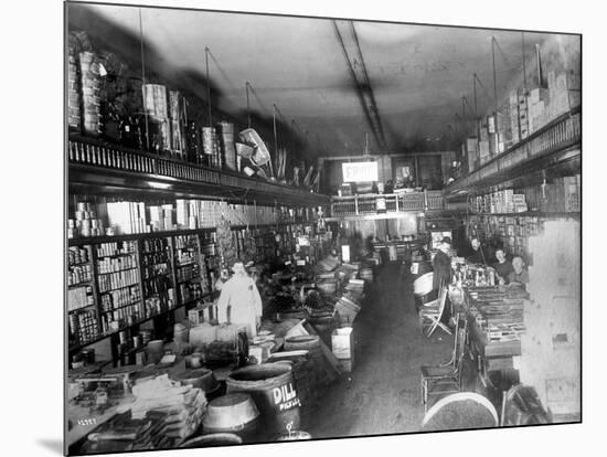 Augustine Kyer Grocery Store Interior, Seattle, 1909-Ashael Curtis-Mounted Giclee Print