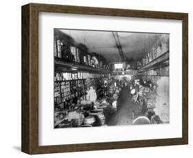 Augustine Kyer Grocery Store Interior, Seattle, 1909-Ashael Curtis-Framed Giclee Print