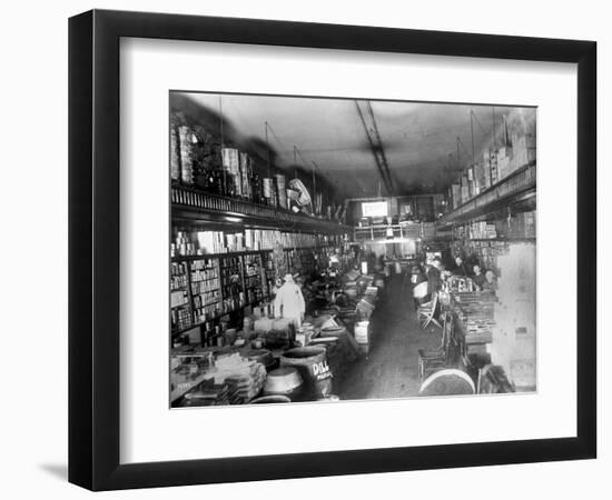 Augustine Kyer Grocery Store Interior, Seattle, 1909-Ashael Curtis-Framed Giclee Print