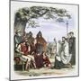 Augustine preaching before King Ethelbert, 597 (1864)-James William Edmund Doyle-Mounted Giclee Print