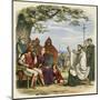 Augustine Preaching Christianity to Ethelbert 1 King of England-James Doyle-Mounted Art Print