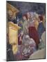 Augustine Preaching to People, Scene from Life of Saint Augustine, 1420-1425-Ottaviano Nelli-Mounted Giclee Print