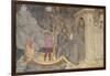 Augustine Returning to Carthage, Scene from Life of Saint Augustine, 1420-1425-Ottaviano Nelli-Framed Giclee Print