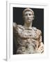 Augustus (61 Bc-14 Ad). First Roman Emperor, Marble Statue of Augustus of Prima Porta (1st Century)-Prisma Archivo-Framed Photographic Print