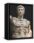 Augustus (61 Bc-14 Ad). First Roman Emperor, Marble Statue of Augustus of Prima Porta (1st Century)-Prisma Archivo-Framed Stretched Canvas