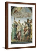 Augustus and Sibyl, 1528-Baldassare Peruzzi-Framed Giclee Print