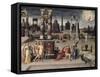 Augustus and the Tiburtine Sibyl, 16th century-Antoine Caron-Framed Stretched Canvas