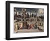 Augustus and the Tiburtine Sibyl, 16th century-Antoine Caron-Framed Giclee Print