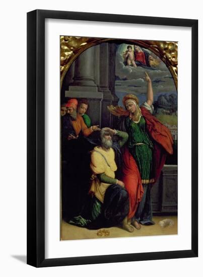 Augustus and the Tiburtine Sibyl-Benvenuto Tisi Da Garofalo-Framed Giclee Print