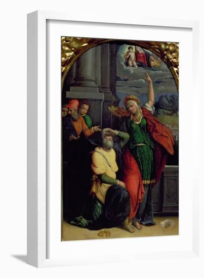 Augustus and the Tiburtine Sibyl-Benvenuto Tisi Da Garofalo-Framed Giclee Print