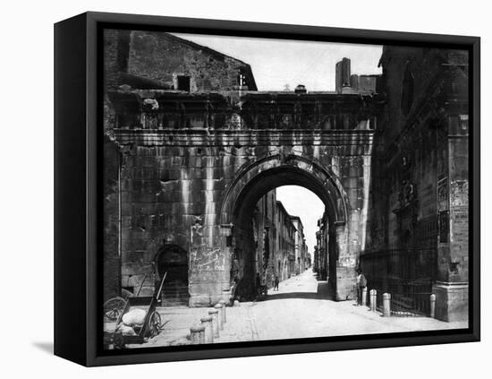 Augustus' Arch, Fano-null-Framed Stretched Canvas