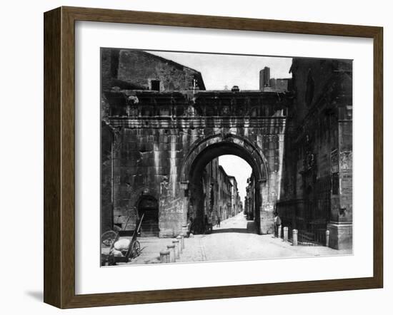 Augustus' Arch, Fano-null-Framed Photographic Print