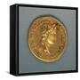 Augustus Aureus, Minted by Mint of Lyon, Bearing Image of Emperor, Recto, Roman Coins-null-Framed Stretched Canvas